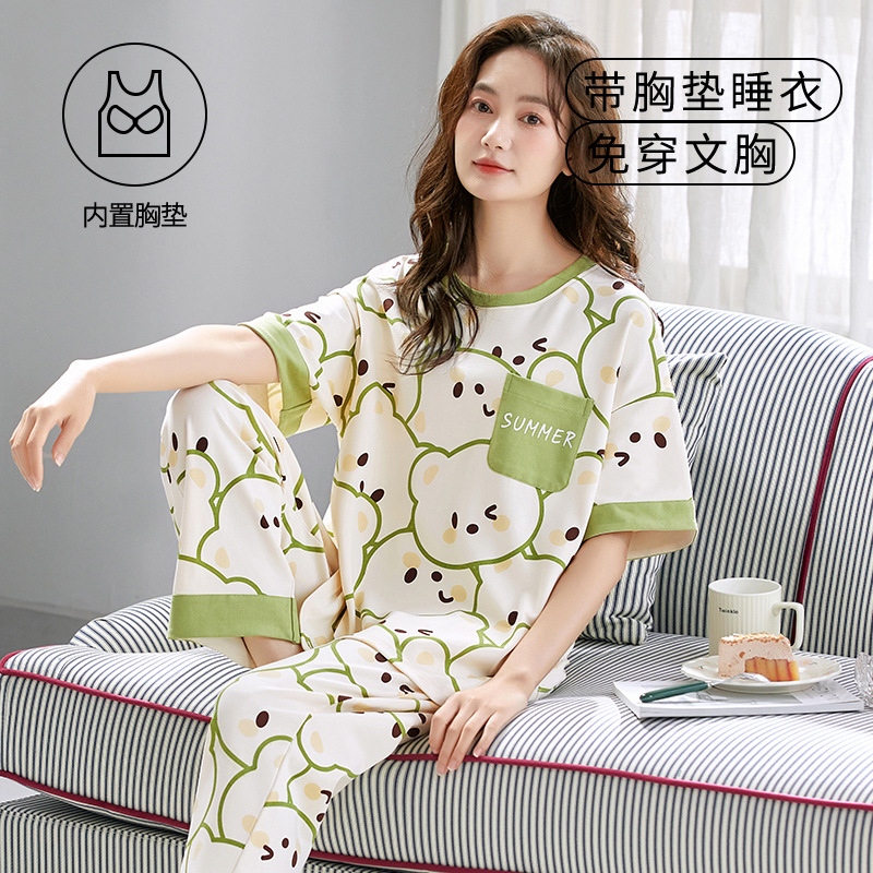 YW·B3701 반팔바지(가슴패드포함)