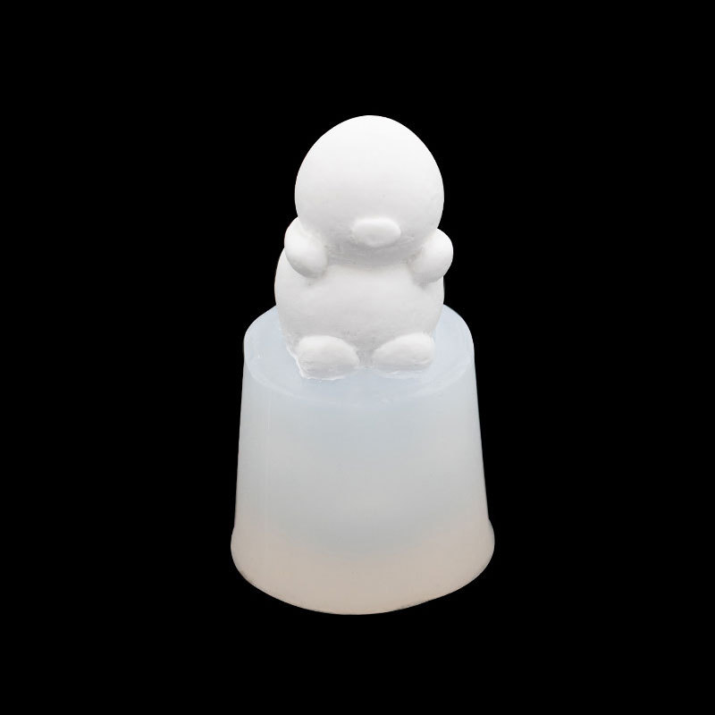 Muñeca de dibujos animados de silicona molde DIY jabón hecho a mano aromaterapia vela molde para hornear Fondant molde de pastel de chocolate