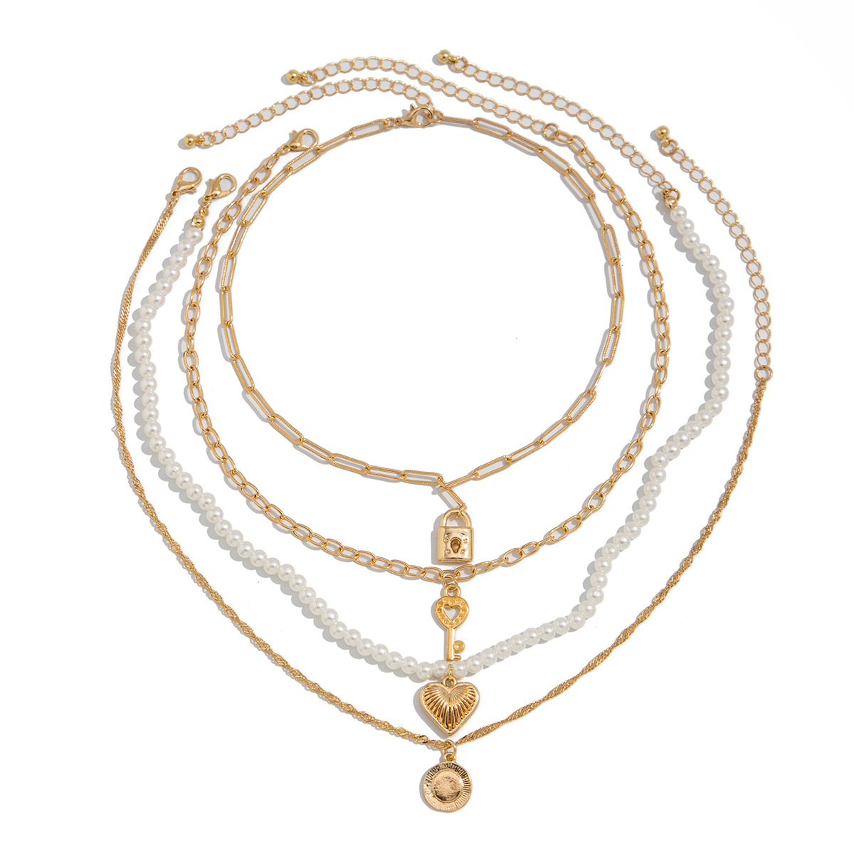 Forme De Cœur Coquille Cadenas Rétro Style Classique Alliage Pendentif De Gros display picture 14