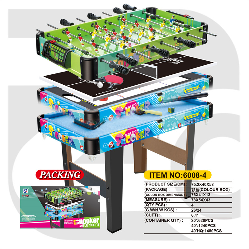 Mesa de billar multifuncional tres en uno cuatro en uno fútbol hockey hockey tenis de mesa de juego juguetes para niños