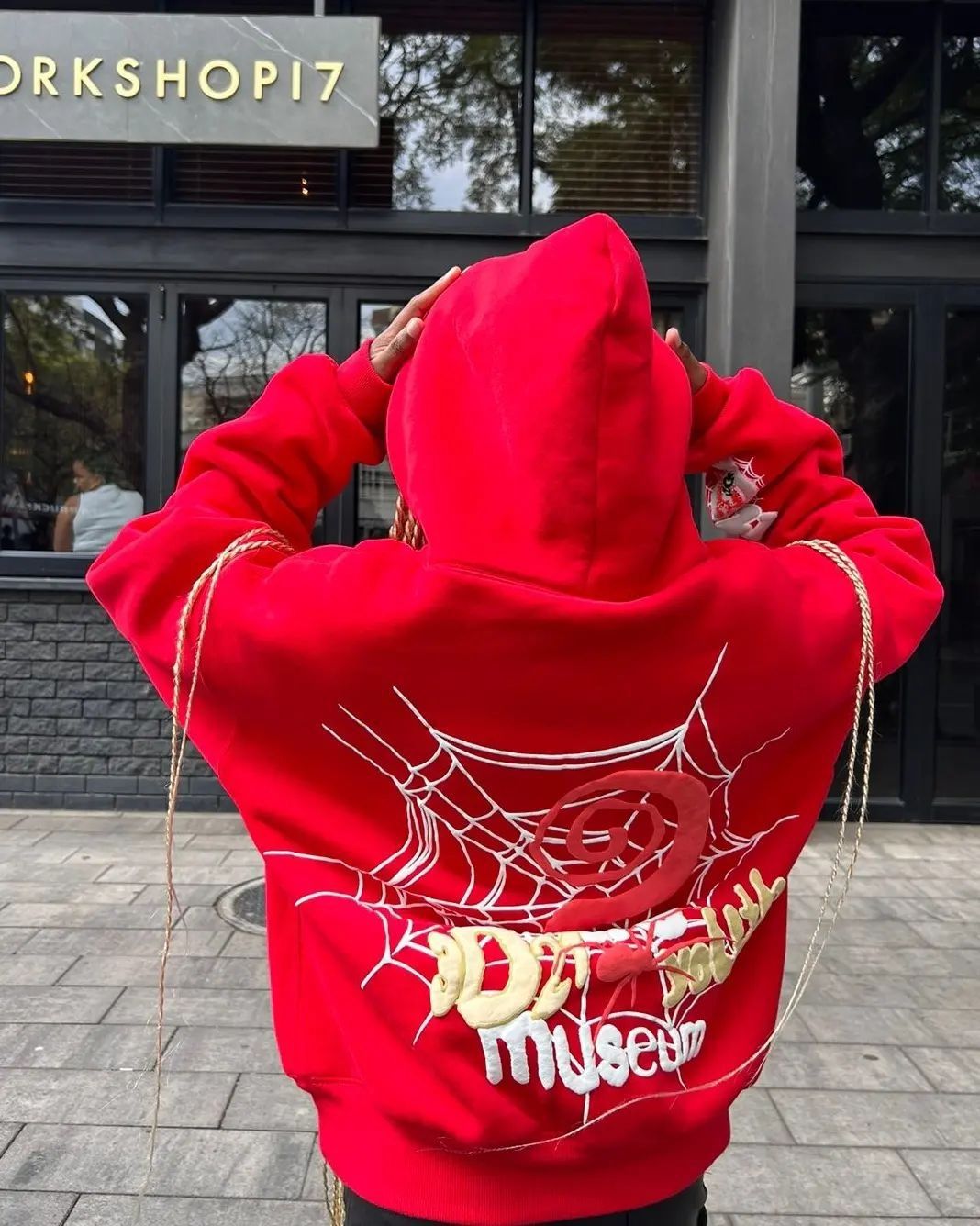 Streetwear Style Hoodies & Sweatshirts Long Sleeve Streetwear Letter Spider Spider Web