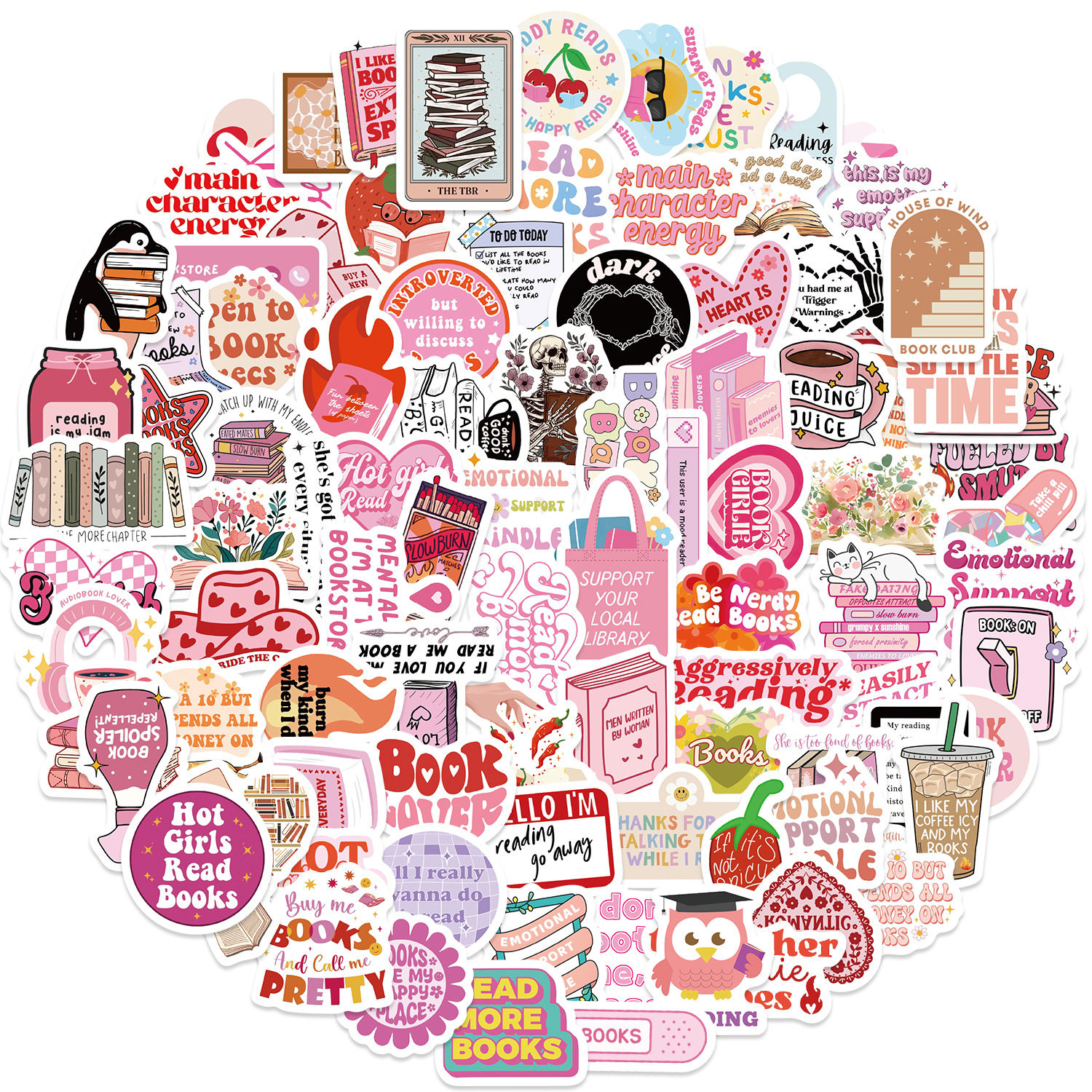Pink Color 1 Piece Letter School PVC Cute Stickers
