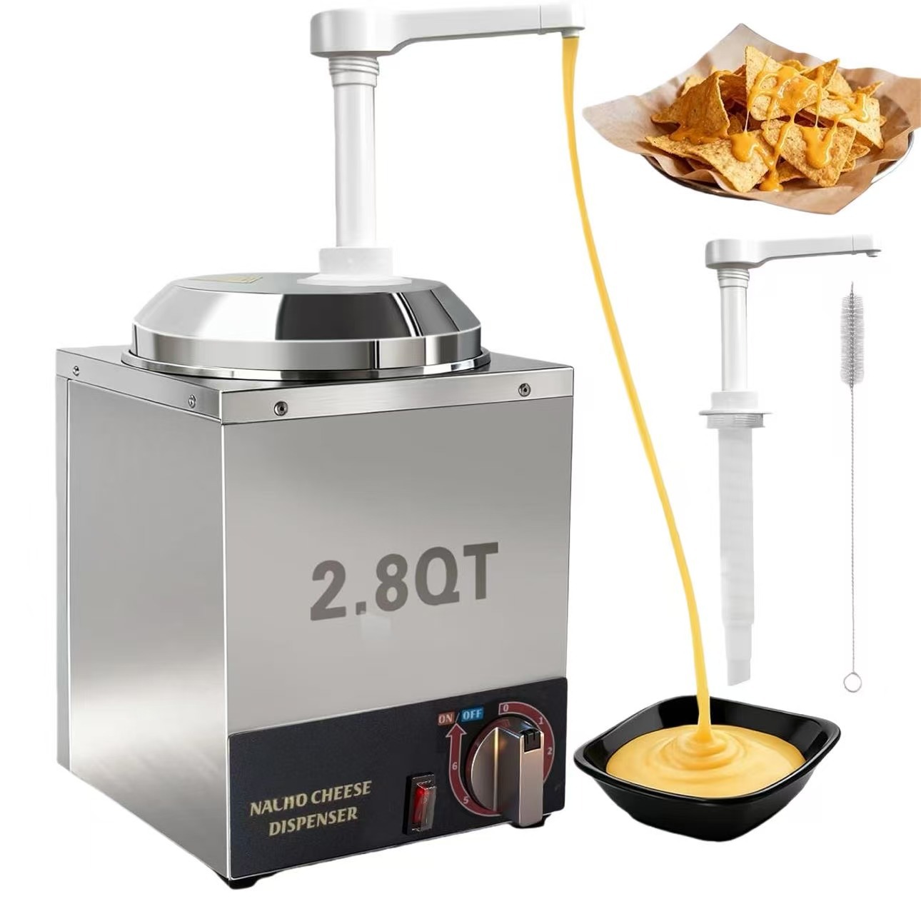 Commercial Sauce Pump Stainless Steel Electric Heating Sauce Pump Sauce Heating and Insulation Machine Electric Heating Cheese Dispenser