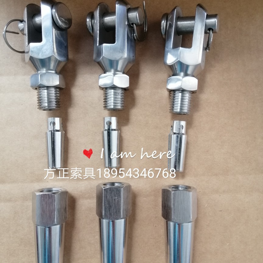 316不锈钢钢丝绳叉接线器钢丝绳配件终端件工厂供应钢丝绳卡自锁