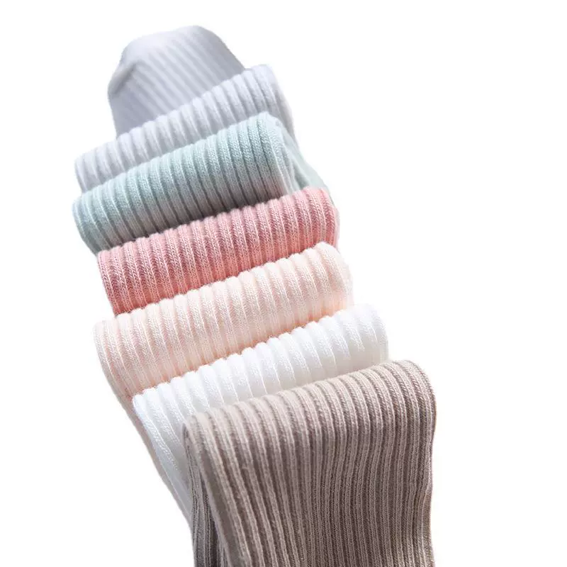 Autumn thin children's cute knee socks for princess, mid-length