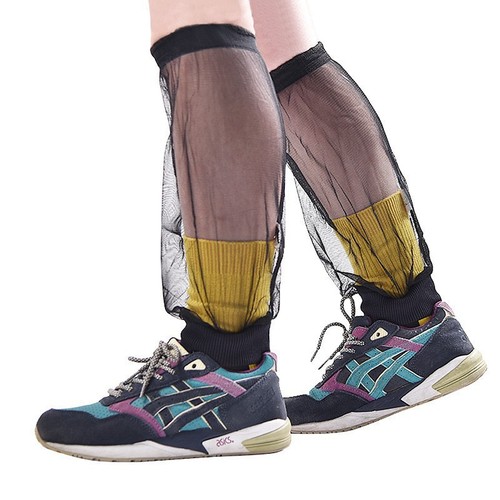 Outdoor mountaineering mesh mosquito-proof foot cover jungle park fishing night fishing anti-mosquito bite sock cover leg cover