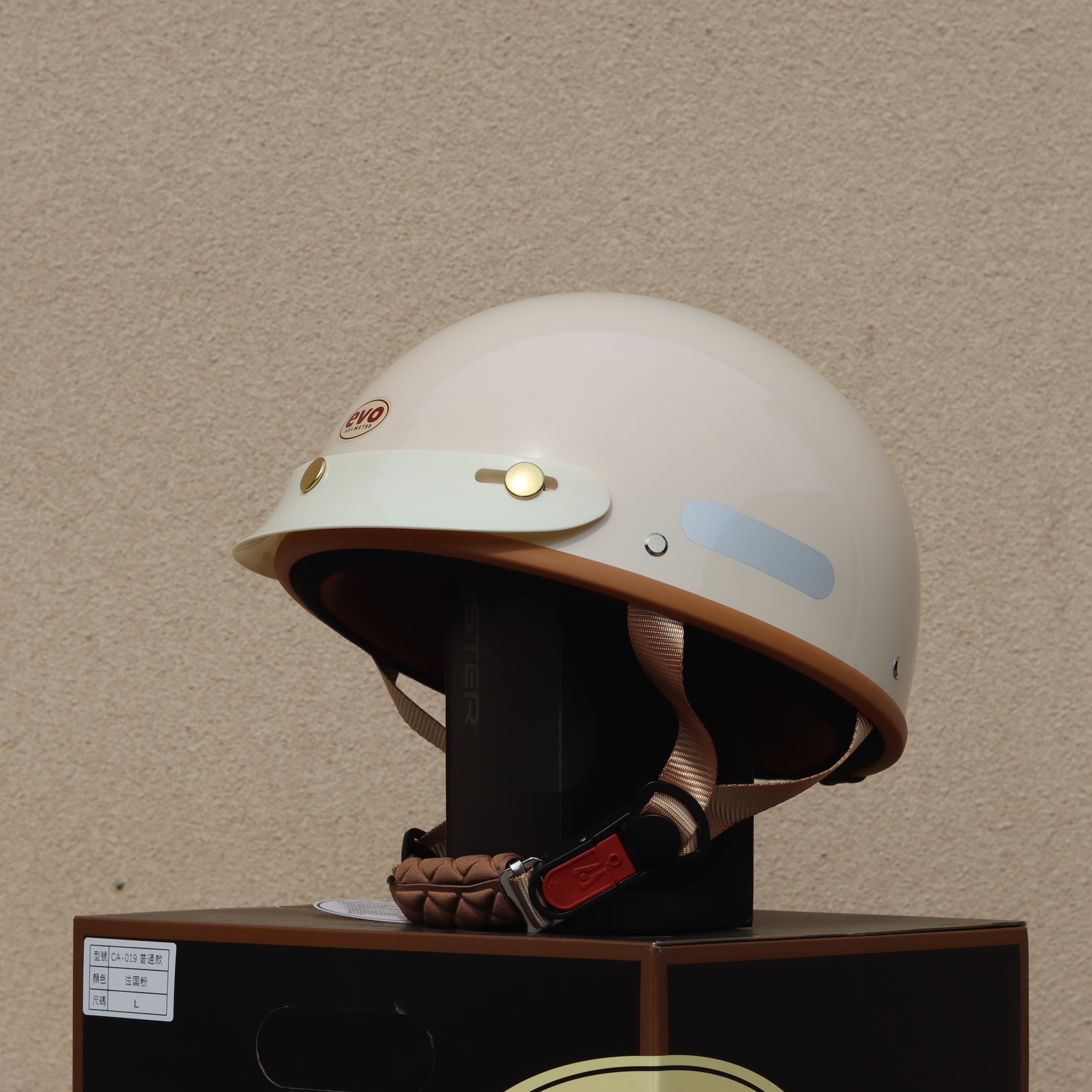 Taiwan Retro Half Helmet Motorcycle Electric Lightweight 3C Summer