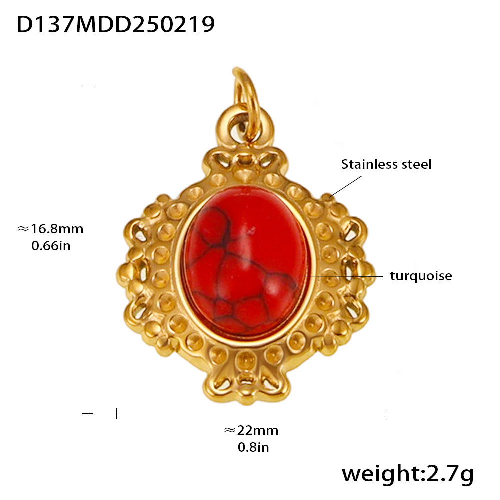 Moda misteriosa OL estilo personalidad colgante de acero inoxidable 18k oro real transfronterizo solo para los fabricantes de bombas europeas y americanas al por mayor