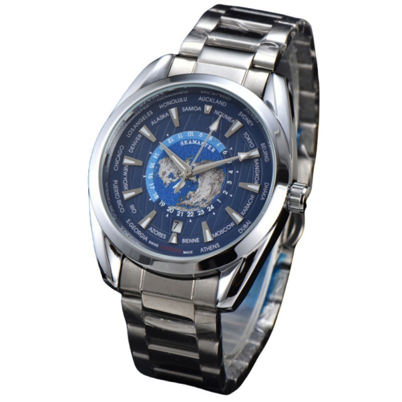 Oujia Haima Men's Watch Business Sports Automatic Mechanical Watch Haima 300 Series Stainless Steel Cross-border Blue Light Glass