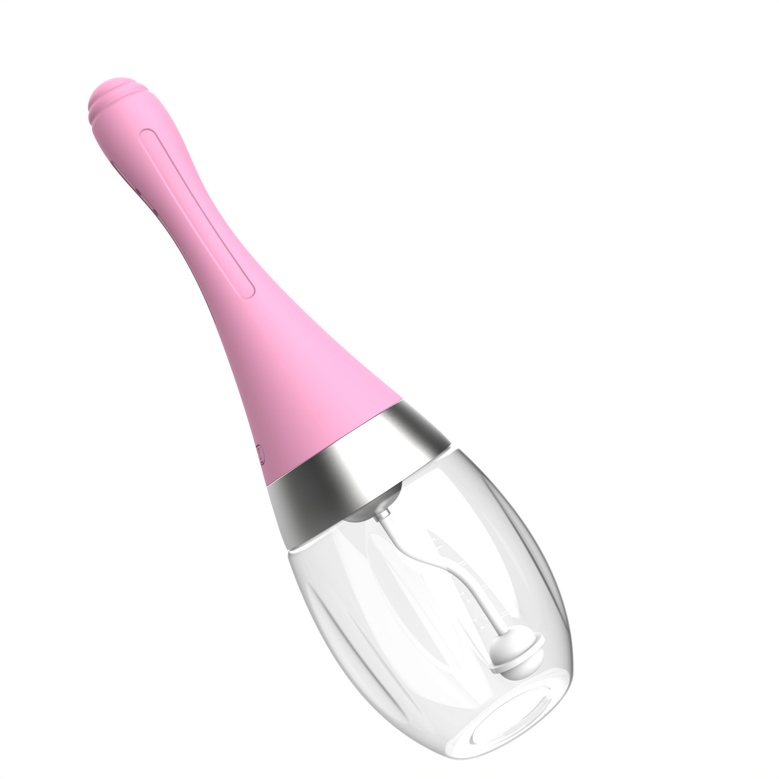 Electric 7-Hole Anal and Vaginal Irrigator with Magnetic Charging, 3-Speed Adjustment, Green Silicone — detail image 19