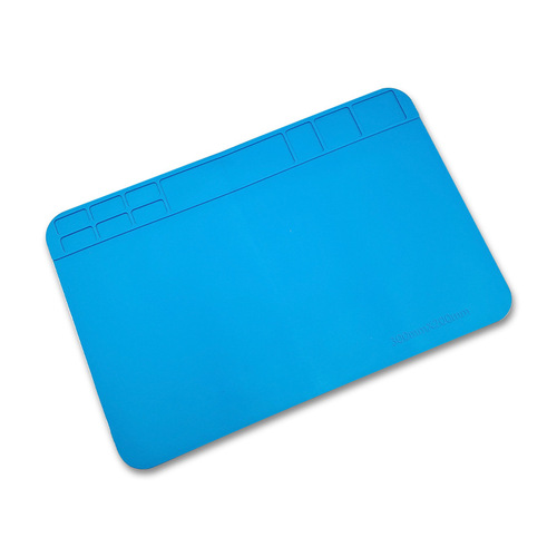 Mobile phone and computer repair silicone pad, high temperature resistant insulation pad 200*300 anti-static desk pad with magnetic screw pad