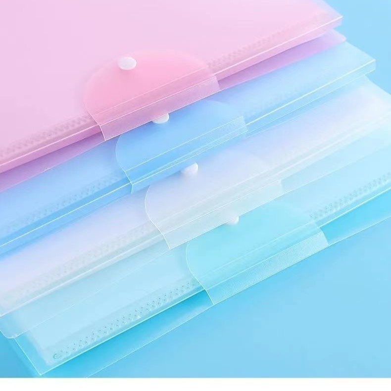 A3 Carpeta de papel de prueba estudiante multi-capa transparente Insertar datos papelería libro Almacenamiento y organización archivo bolsa examen carpeta