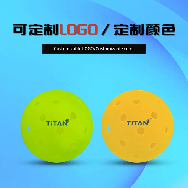 Factory Direct Sales of High-Quality Elastic Pickleball Balls, Molded in One Piece for Competition and Competition Use, Made of Pe
