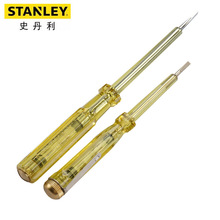 史丹利测电笔多功能电工家用接触式试电笔螺丝刀单支短66-119-23