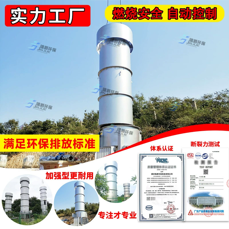 Бумажная фабрика биогазовый горелка полигон биогаза горения оборудование для выбросов биогаза 304 Материал из нержавеющей стали