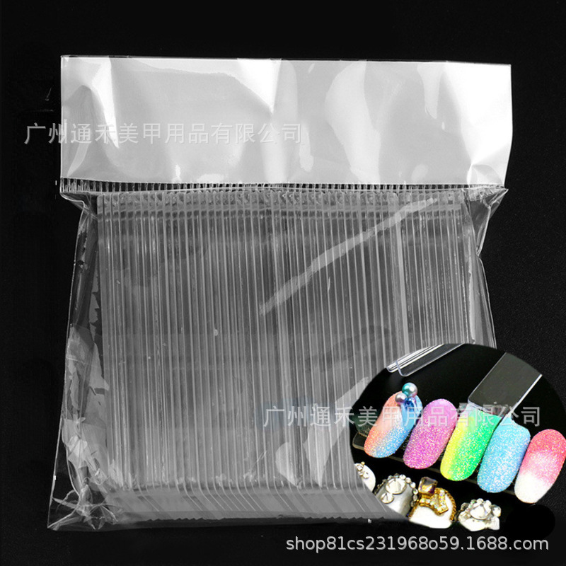 Nail art display board, transparent acrylic strip display bar, nail art work display transparent strip, nail salon color display tool