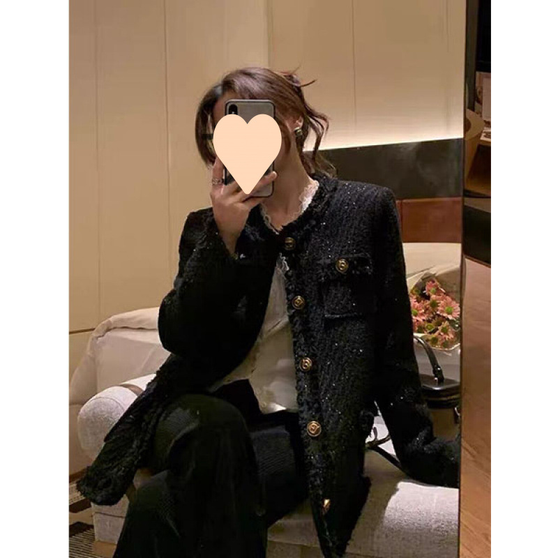 Autumn Fashion Wear 2024 New Style Chanel Tweed Coat Beautiful Fashion Slimming Elegant Mao Mao Top