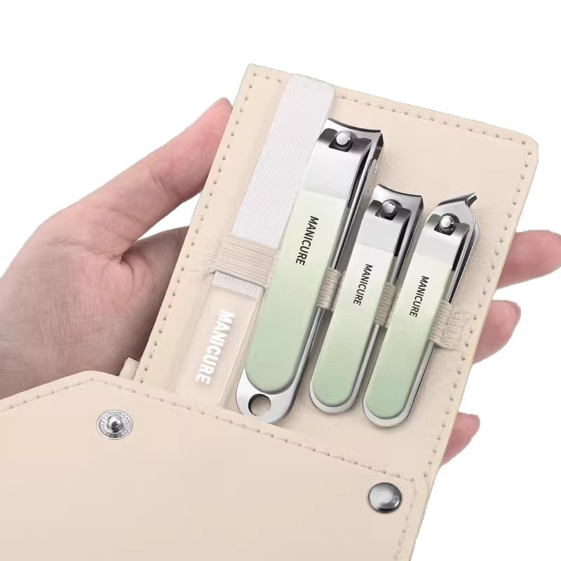 Cortadora de uñas doméstica 4 cucharas de orejas para mujeres Kit de cortador de uñas para hombres Kit de pieza de manicura