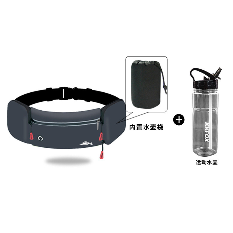 Bolsa de cintura deportiva para hombres y mujeres maratón al aire libre equipo de fitness bolsa de hervidor multifuncional correr cinturón impermeable bolsa de teléfono móvil
