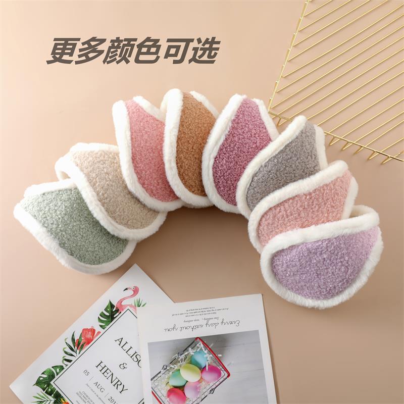 Earmuffs for Women's Winter Cycling, Plush Ear Covers for Men, Korean Style Ear Caps with Fleece, Thick Ear Protection Ear Warmers