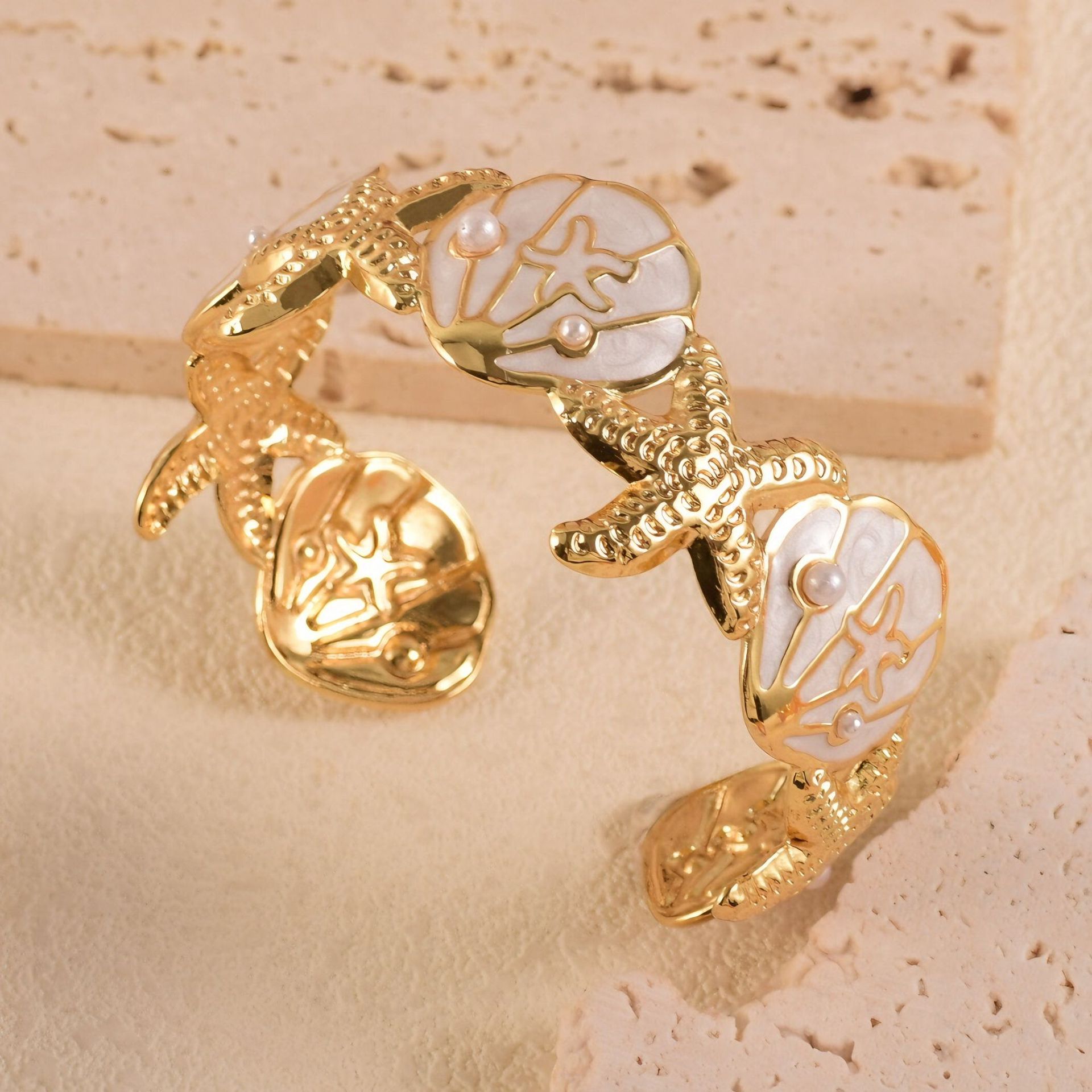 Pulsera de perlas de Concha blanca