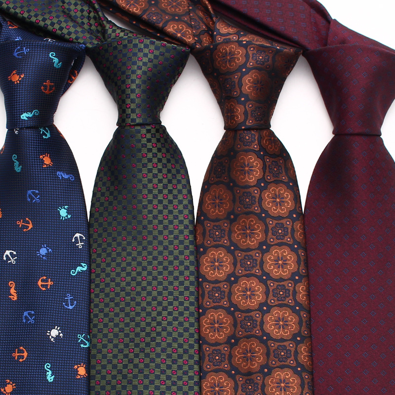 Herren Krawatte Mit Paisley Muster Aus Jacquard Polyester Business_voghion.com