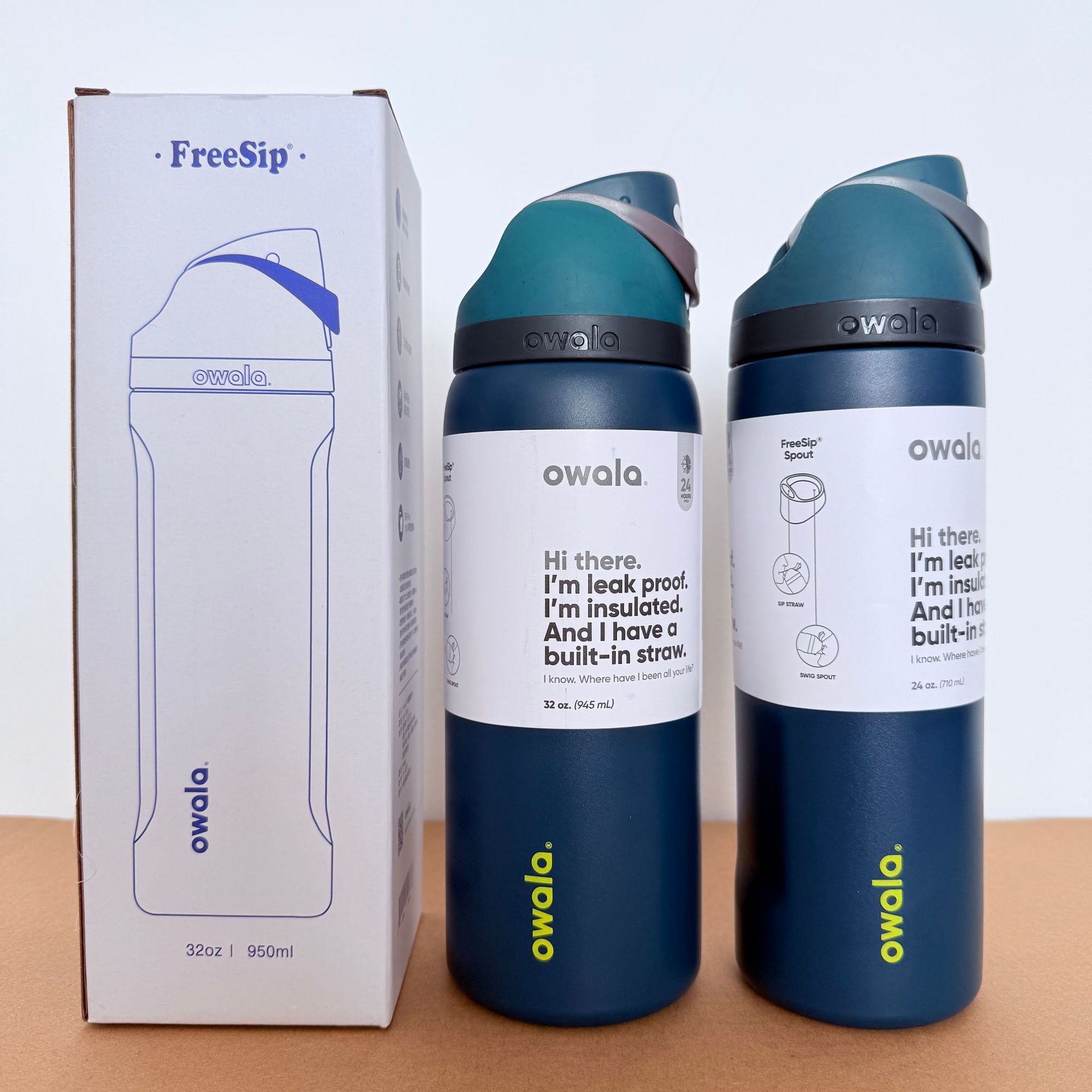 Owala en stock de gran capacidad portátil hervidor de agua al aire libre para hombres tazas de agua caliente de moda para mujeres tazas de fruta deportivas al por mayor