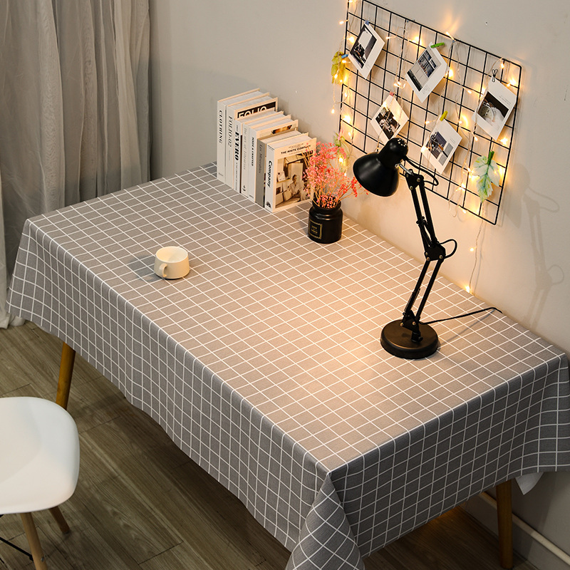 Topa de escritorio de PVC impermeable a prueba de agua a prueba de aceite sin lavado estudiantes tela de escritorio rectangular tela de mesa de comedor red ins viento almohadilla de mesa