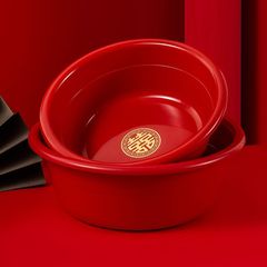 喜盆は赤い洗面器の結婚用品の大全と結婚します。