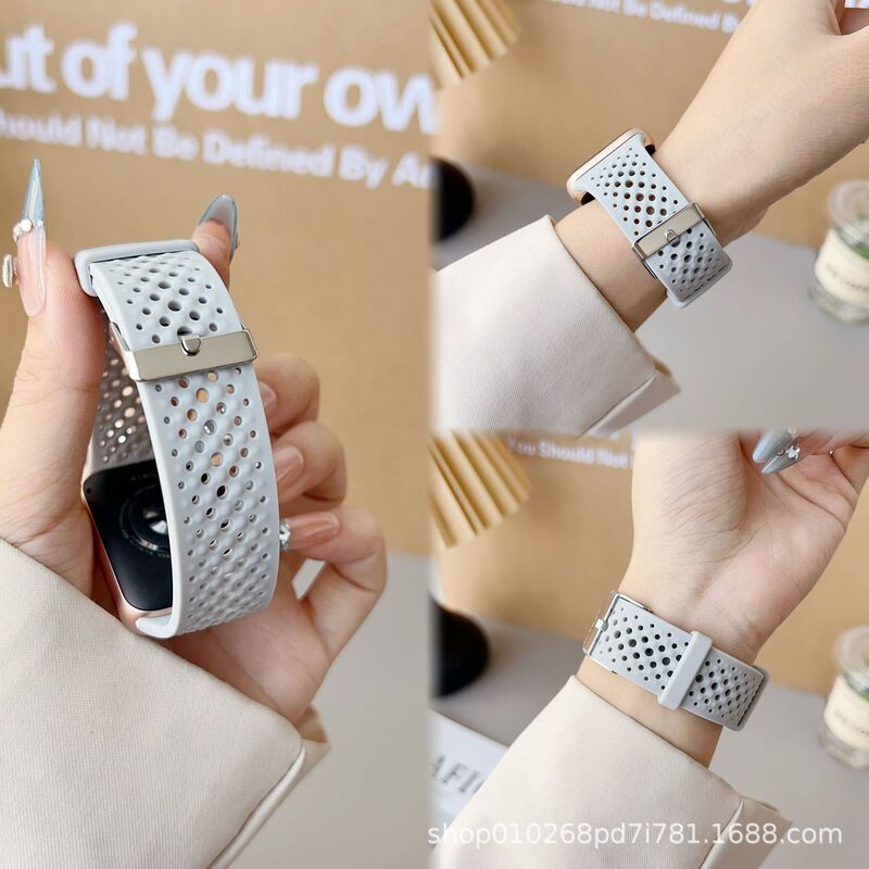 Suitable for Redmi Watch4/5 Xiaomi Pin Buckle Strap Breathable Silicone Watch Strap Xiaomi 8/9Pro Watch Strap