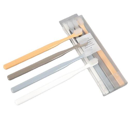 Soft bristle toothbrush Muji toothbrush live broadcast Japanese adult 4-pack small head bamboo charcoal macaron toothbrush
