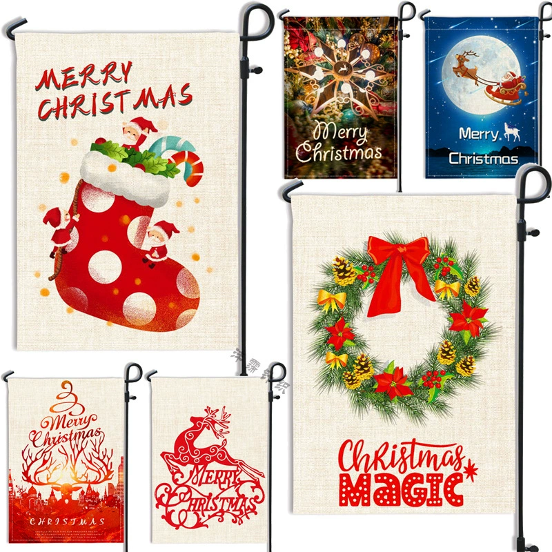 Открытый сад украшение флаг Рождественская серия Садовый флаг украшение двора атмосфера флаг