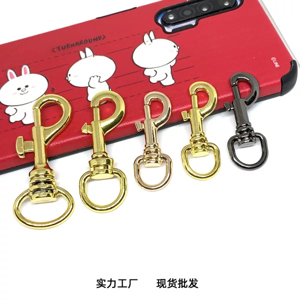 Factory wholesale luggage hardware accessories chain buckle pet dog buckle leather jewelry hook buckle waist key chain