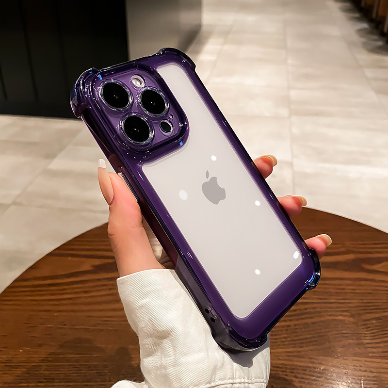 Funda Protectora para iPhone 16, con Protección Anticaídas en las Cuatro Esquinas, Carcasa Rígida Magnética con Airbag Electrochapado para Apple 15 PROMAX