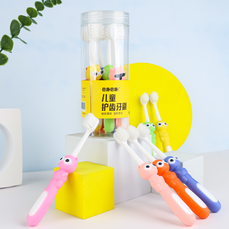 Children's Toothbrush 3-12 Years Old Baby 6 Barrel Toothbrush Soft Bristles Classy Toothbrush Family Pack Sakura Sakura