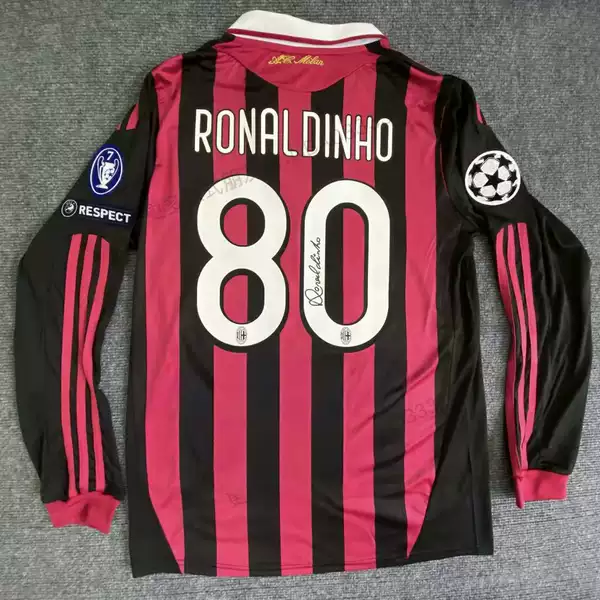 Signature Retro Real Madrid Juventus L Portugal Ac Milan Liverpool Jersey No. 7 Ronaldo Long-Sleeved Football Uniform