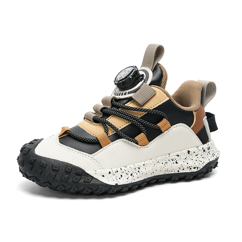 Children's Professional Hiking Shoes, Boys' Shoes, Summer and Autumn New Mesh Breathable Outdoor Hiking and Climbing Swivel Buckle