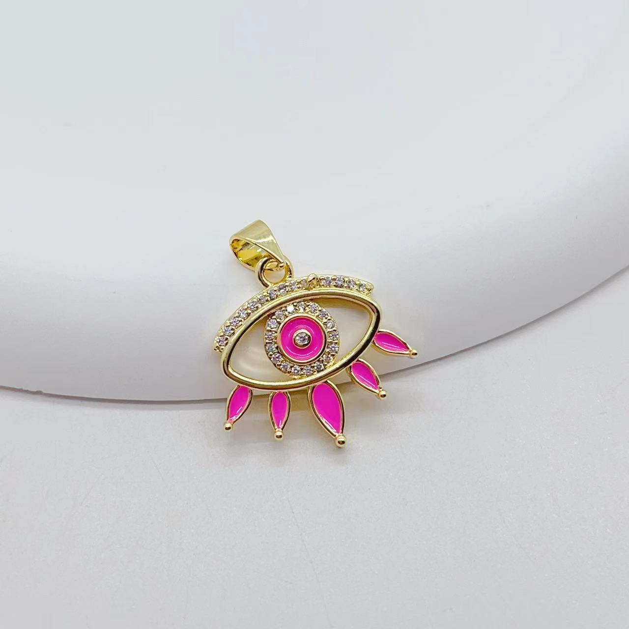 Copper Material 1 Piece Copper Devil's Eye Pendant