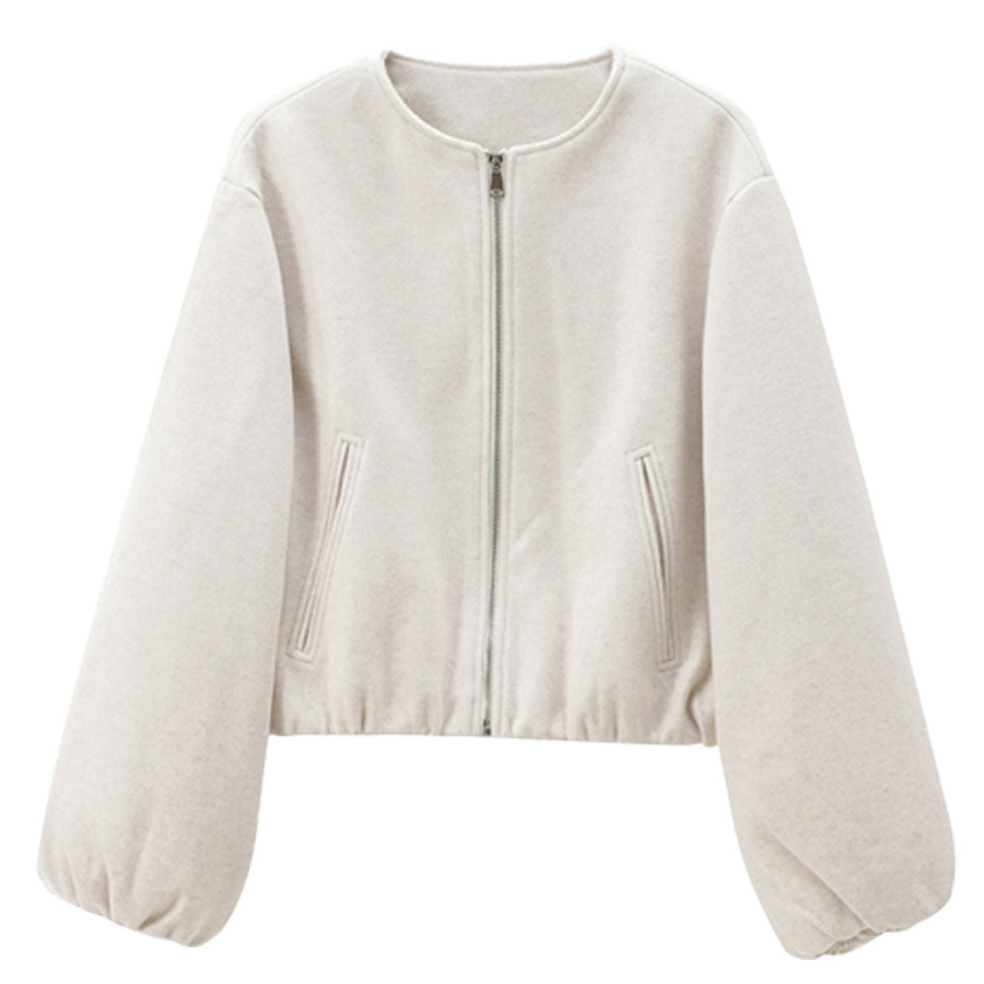 Women's Pilot Jacket American-style Baseball Bomber School Coat_voghion.com