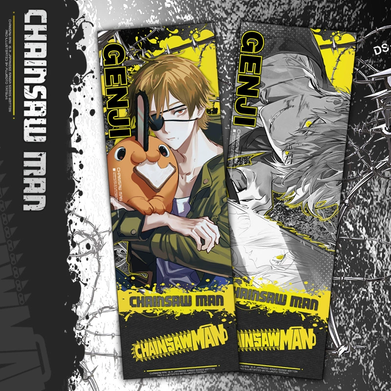 Лазерный закладка для книг Chainsaw people новый билет Mattima Electric Podapawa независимая упаковка двусторонний рисунок лазерная закладка