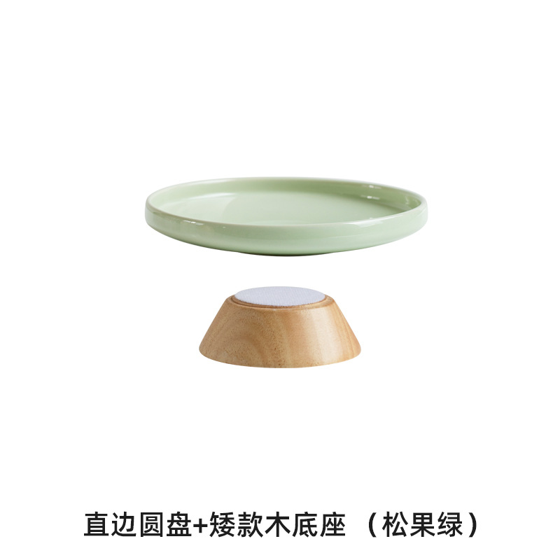 Plato de fruta de cerámica sala de estar mesa de café postre semillas de melón merienda disco tazón de fruta de alta calidad plato de caramelo Placa de visualización recepción