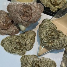 爆款水钻鞋花 服装胸花 帽子饰品烫钻片片手工花发夹配件