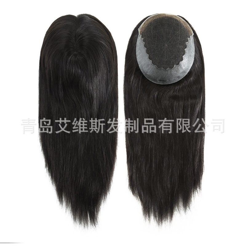 Wig Women's Hair Block Q6 Mesh Bottom Full Hand Hook Chinese Scaled Hair Long Hair Front Lace Edge Rear PU in stock
