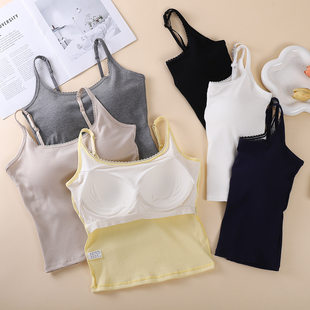 Lace cotton bra, breast pads, underwear as outerwear, vest, beautiful back, slim fit, lifting effect
