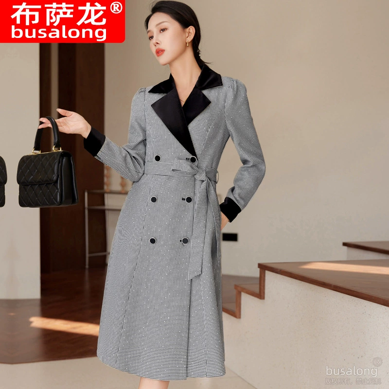 Long suit, trench coat, mid-length