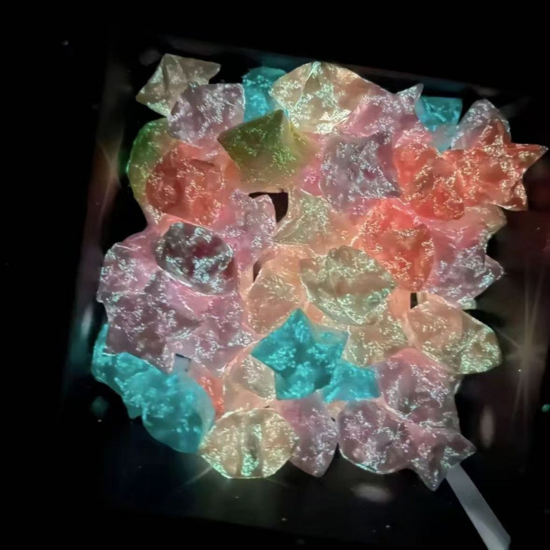 ラッキースター蛍光発光スター折り紙発光ウィッシングボトル紙ストリップ書き込み手作りカップル誕生日ギフト|undefined