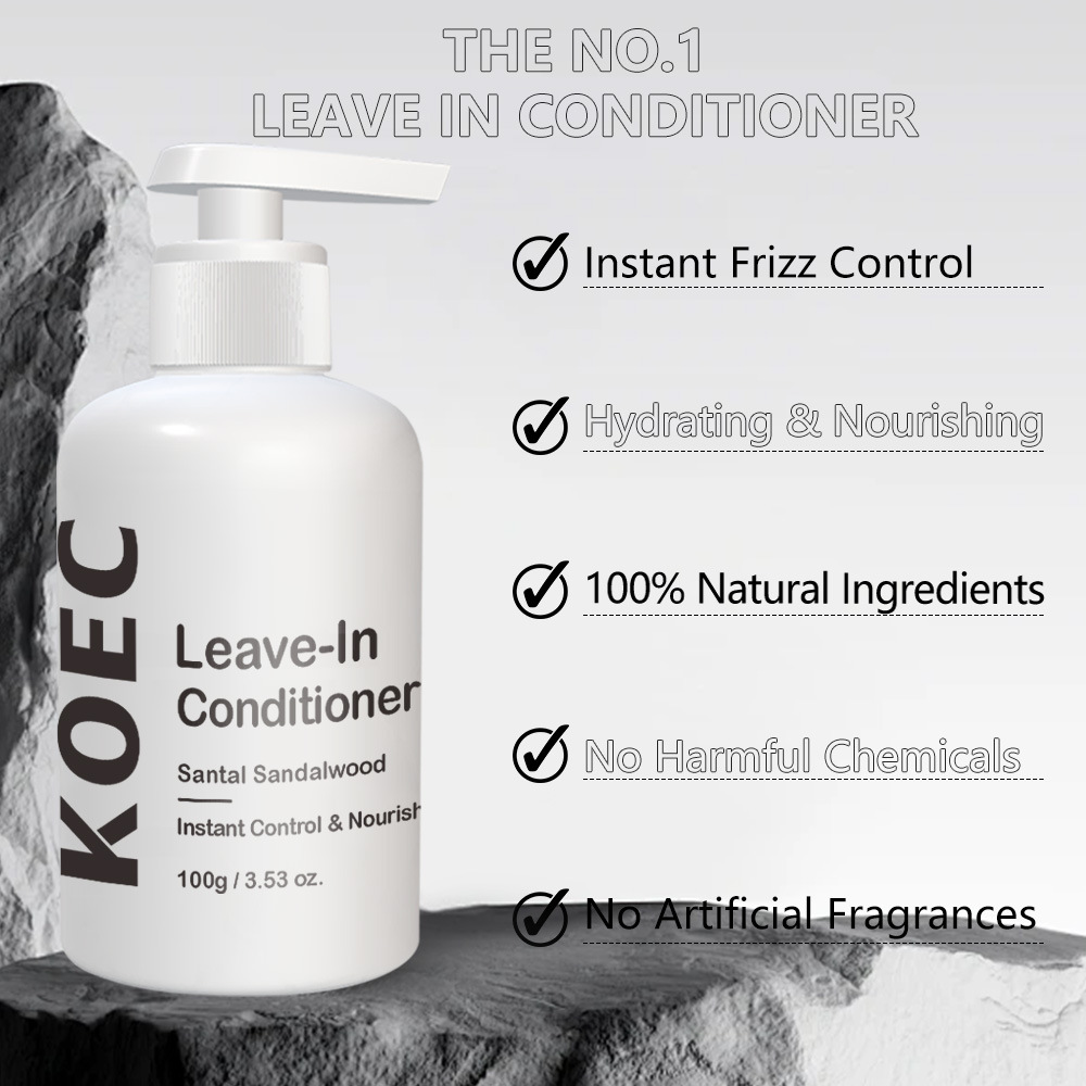 KOEC Cross-border leave-in conditioner to relieve dry and frizzy quick-drying hair care cream Leave-in Conditioner