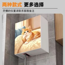 免打孔热水器遮挡罩厨房天燃气管道装饰遮挡多媒体箱壁挂炉置物架