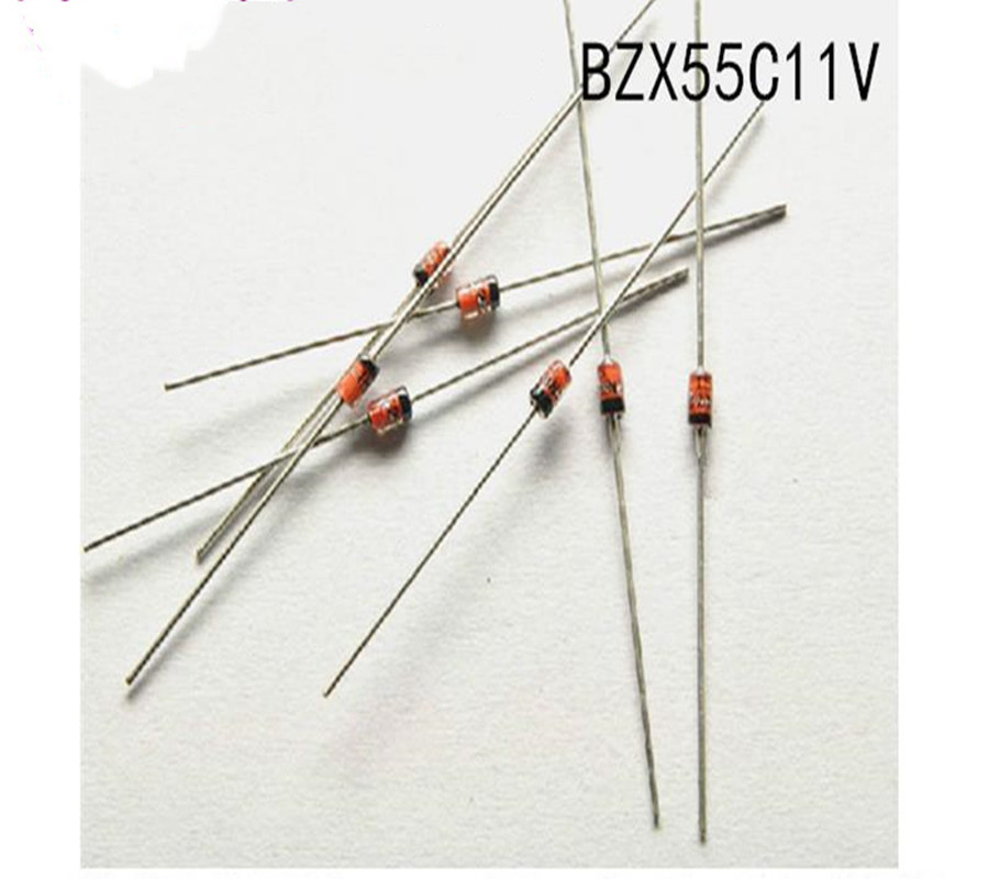 二极管 BZX55C11V 0.5W 1/2W DO-35 11V 插件稳压二极管 厂家直销