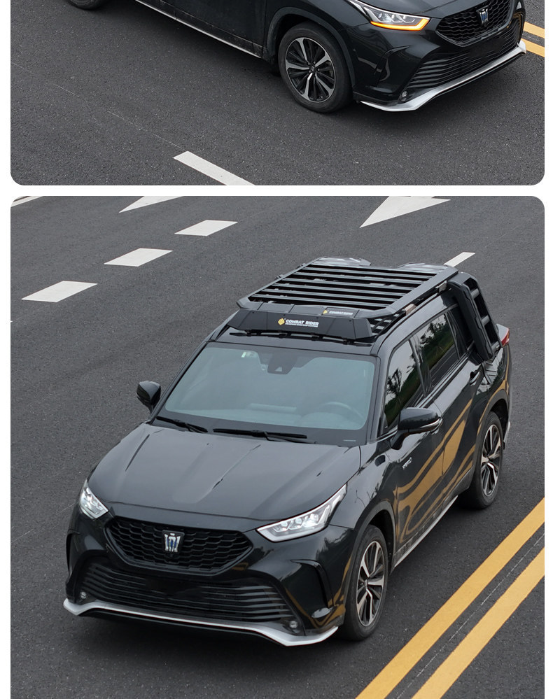 Suitable for Highlander Crown Land Cruiser Outdoor Camping Roof Expansion Explorer Roof Rack Canopy Side Tent